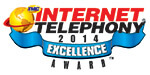 IPedge Wins 2014 INTERNET TELEPHONY Excellence Award