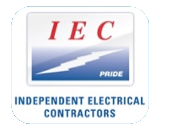 IEC, Independent Electrical Contractors logo